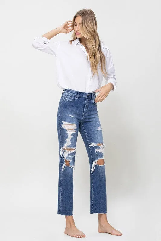 FLYING MONKEY Distressed High Rise Jeans [online exclusive]