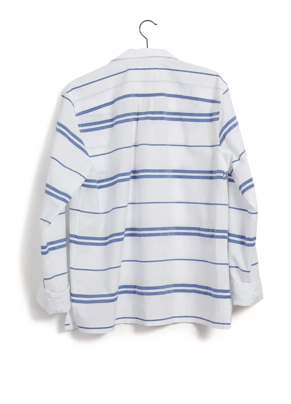 MARIUS | Casual Pull On Shirt | White Stripes