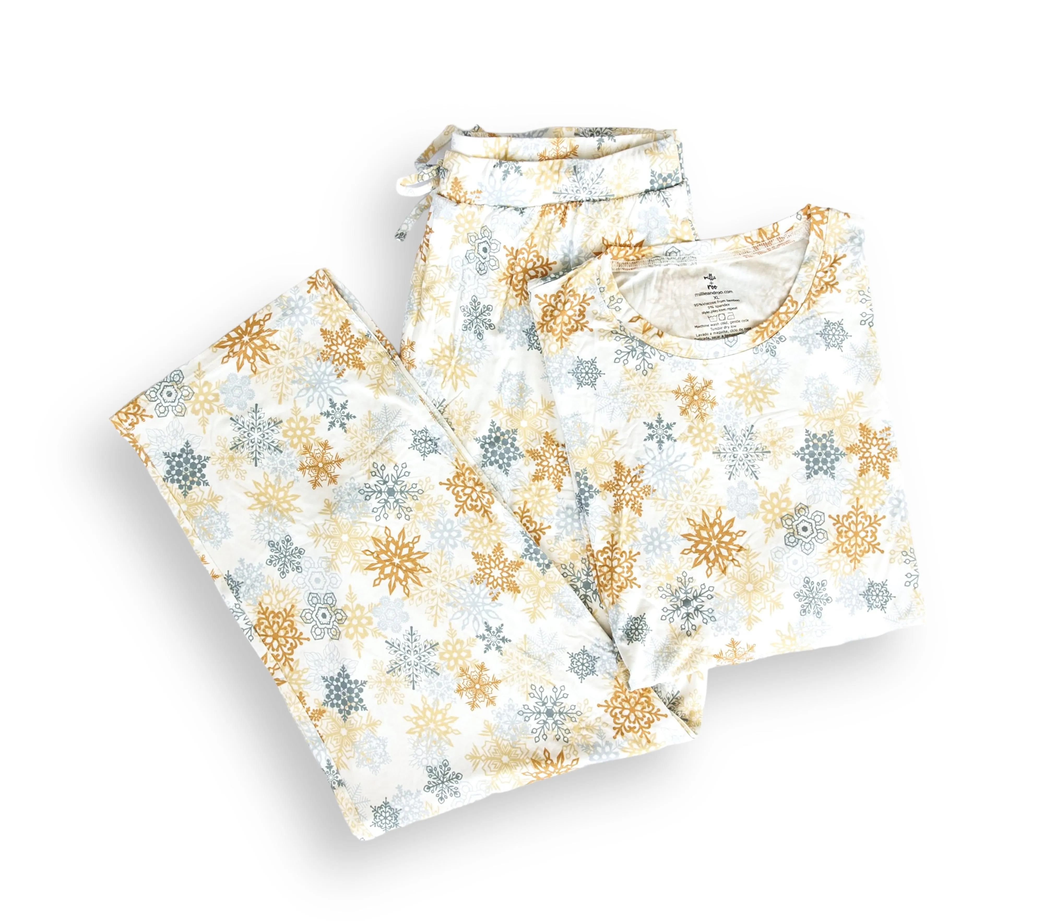 MEN'S PAJAMA SET- Snowflakes