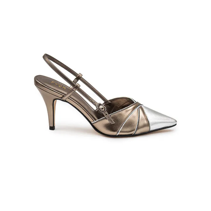 Metallic Ankle Strap Sandal BWR 048