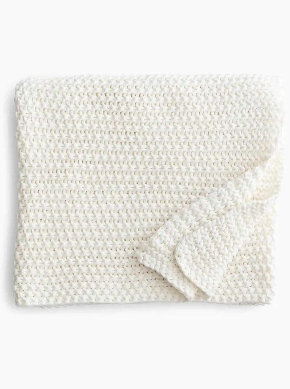 Organic Cotton Throw White