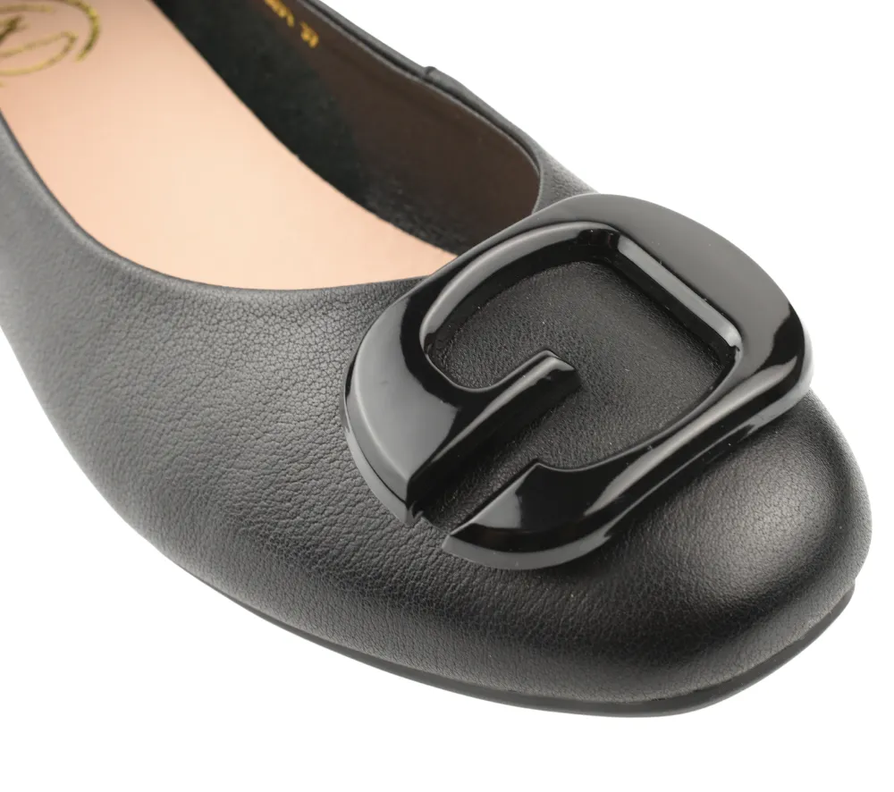 Pantofi casual, dama, FORMAZIONE, 6031 negru, piele naturala