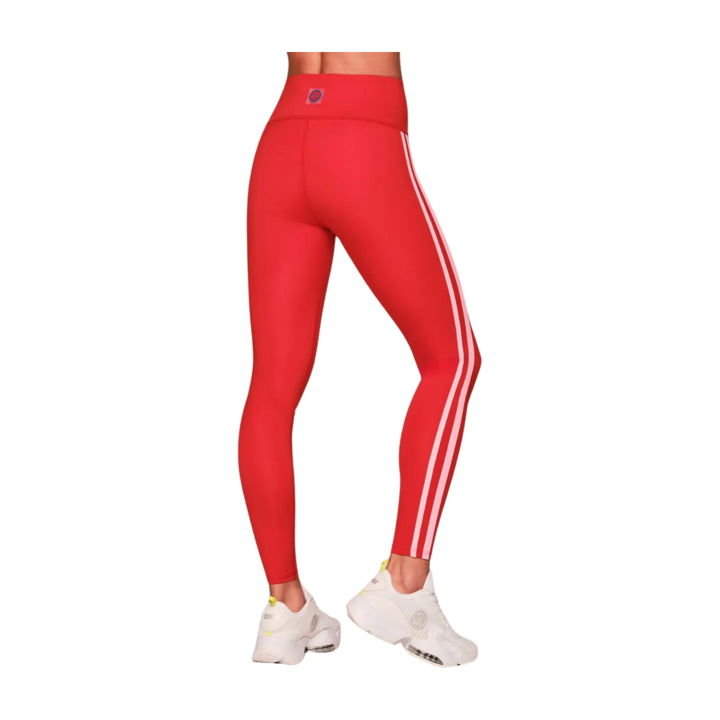 Retro Zumba Laced Up High Waisted Ankle Leggings (Special Order)