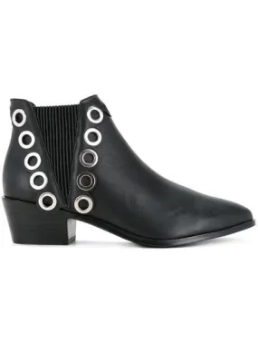 Senso Women's Lexi I Studded Leather Ankle Boots - BLACK