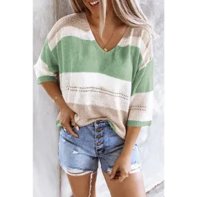 Spring Meadow Long Sleeve Loose Casual Knit Top