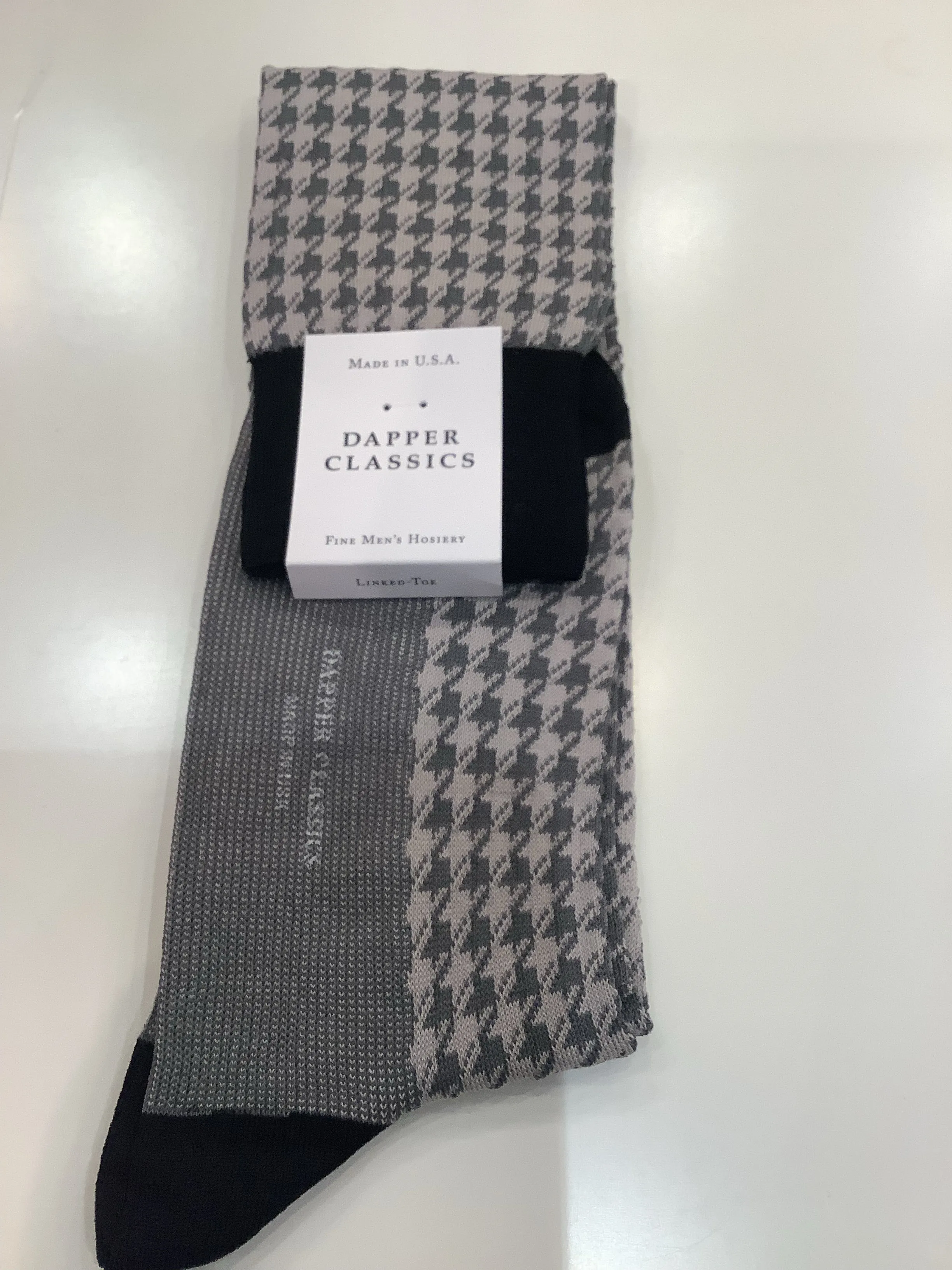 Steel Grey & Ash Houndstooth