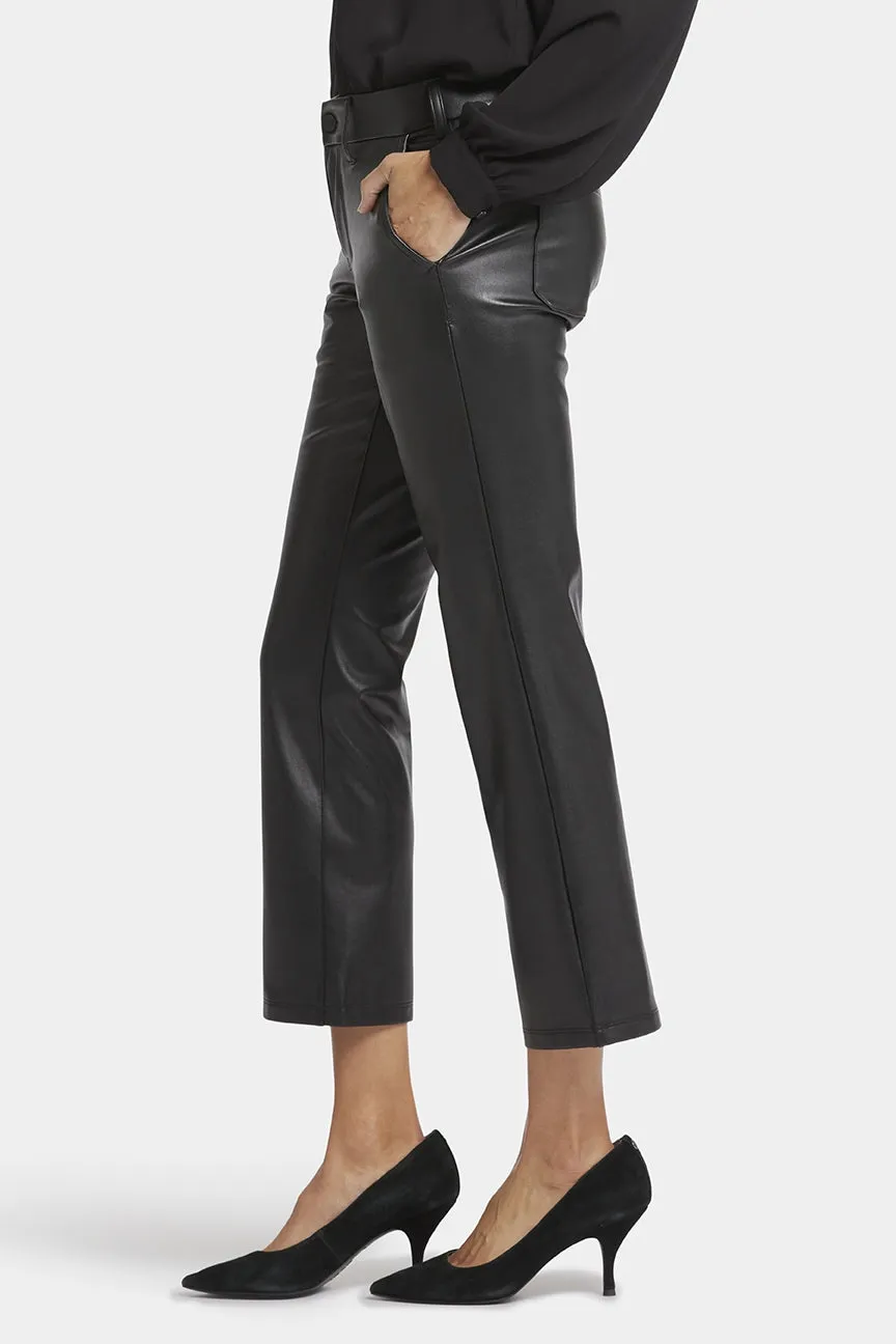 Straight Leg Ankle Pant | Black