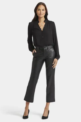 Straight Leg Ankle Pant | Black