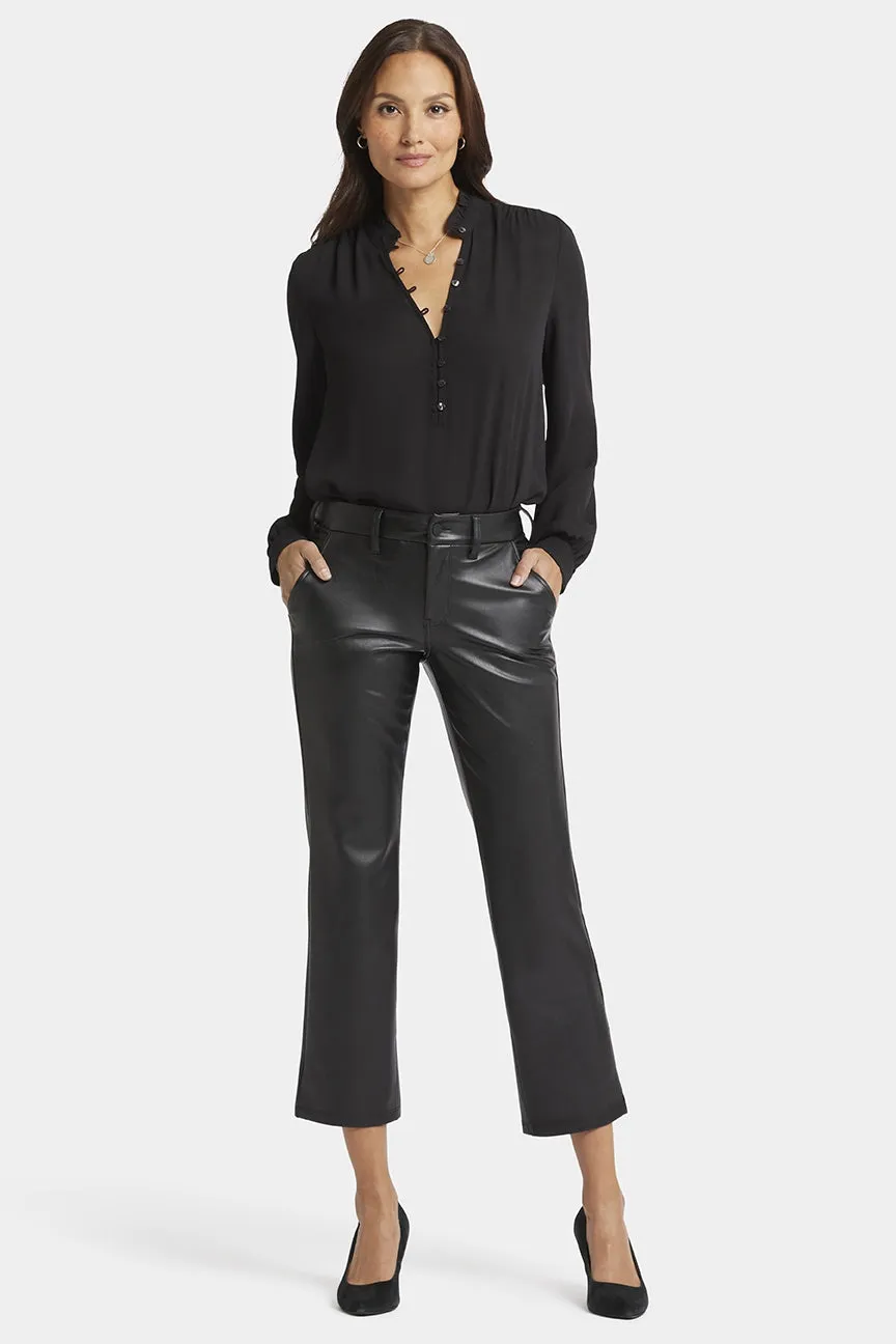 Straight Leg Ankle Pant | Black