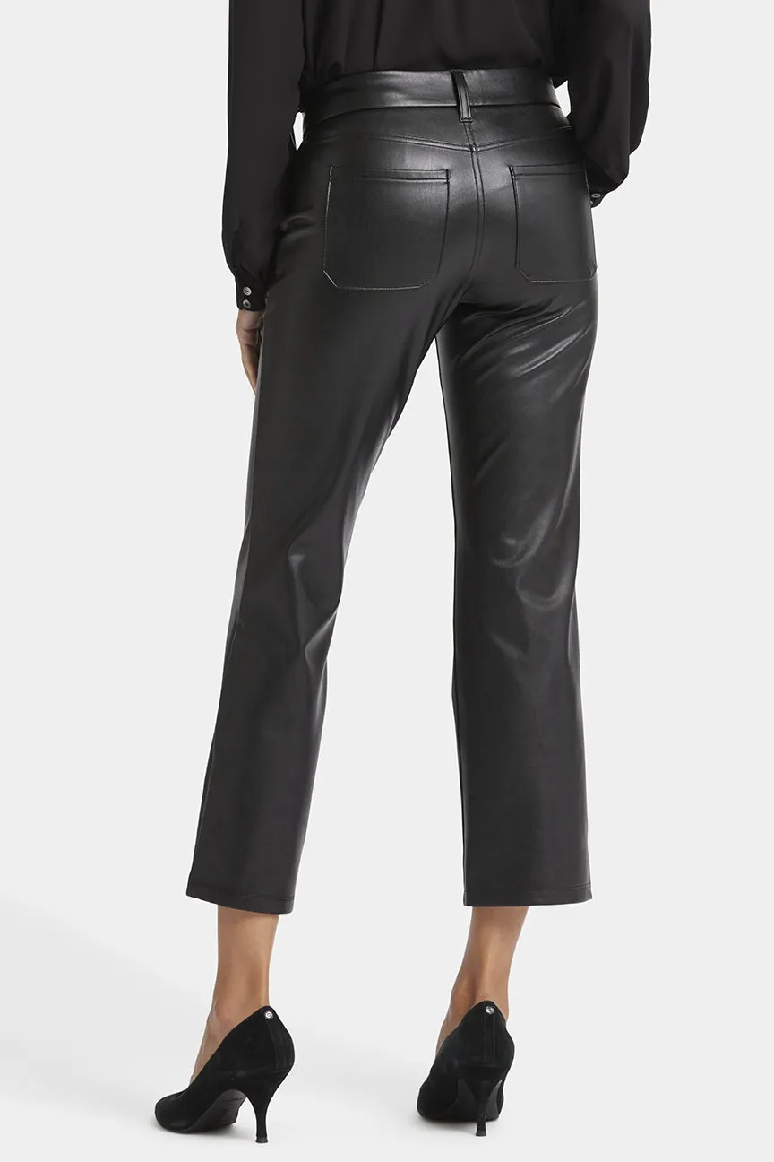 Straight Leg Ankle Pant | Black