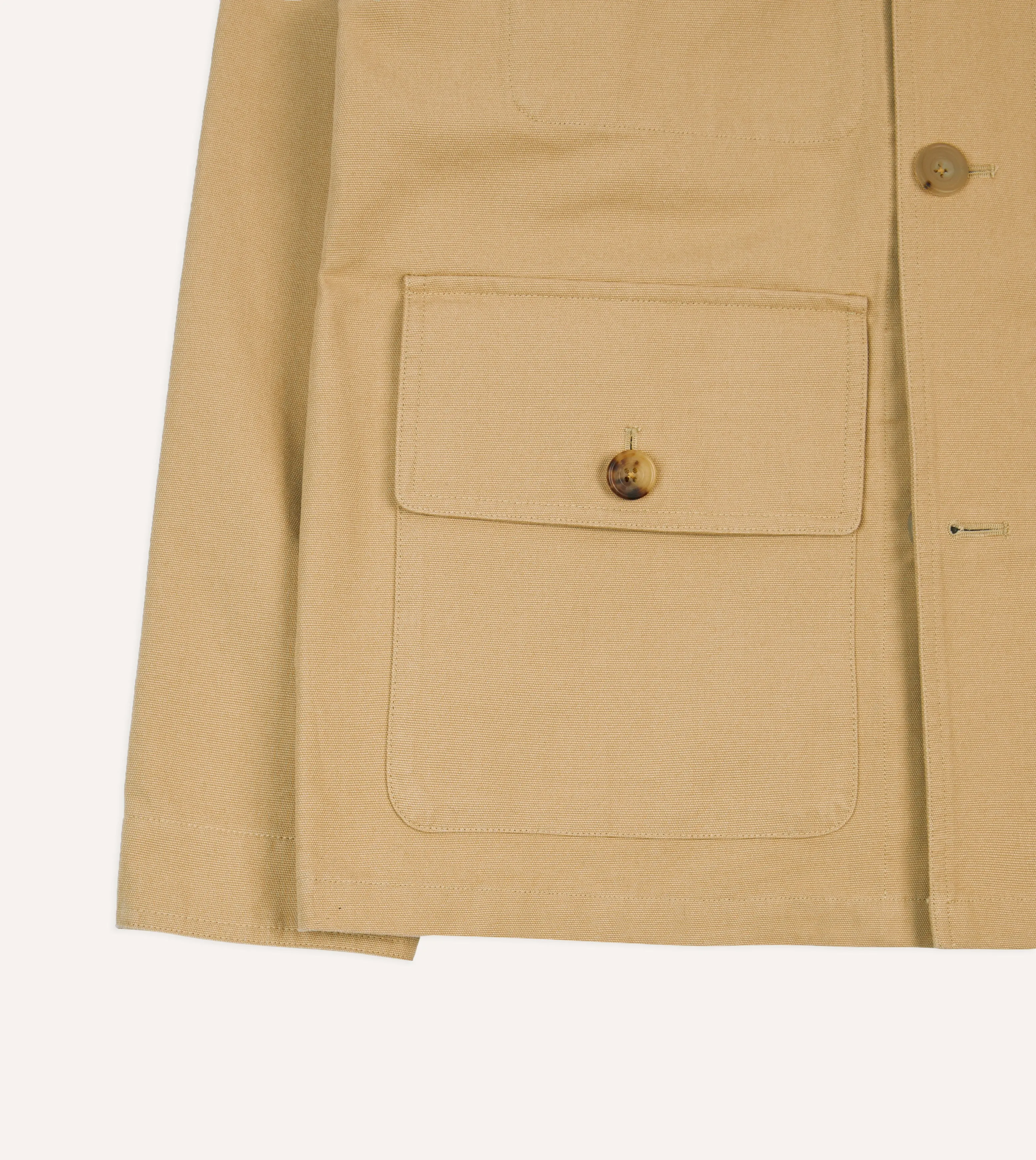 Tan Cotton Safari Jacket