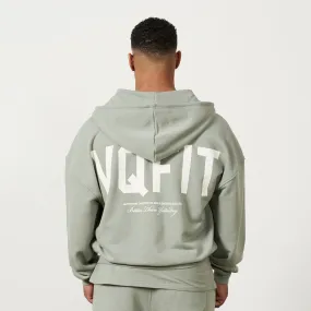 Vanquish VQFIT Distressed Print Desert Sage Full Zip Oversized Hoodie