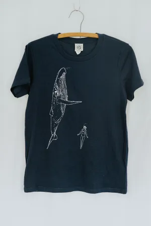 Whale Dance Tee - Navy